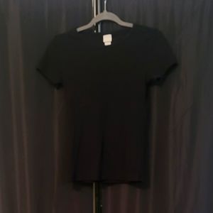 H&M ribbed black t shirt, xs
